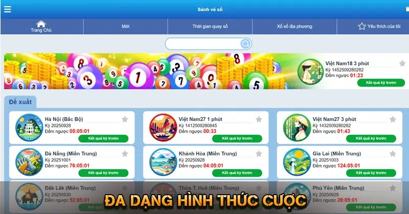 Xổ Số KUWIN - Chơi Xổ Số Online An Toàn Nhận Thưởng 2026 8 Đa dạng hình thức cược