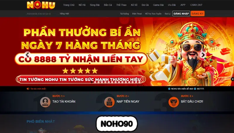 Top 5 App Nổ Hũ Uy Tín - An Toàn Rút Tiền Nhanh Nhất 2026 6 NOHO90